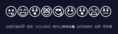 Emoticons by Purdy Design — Dingbats Font — thumbnail 2