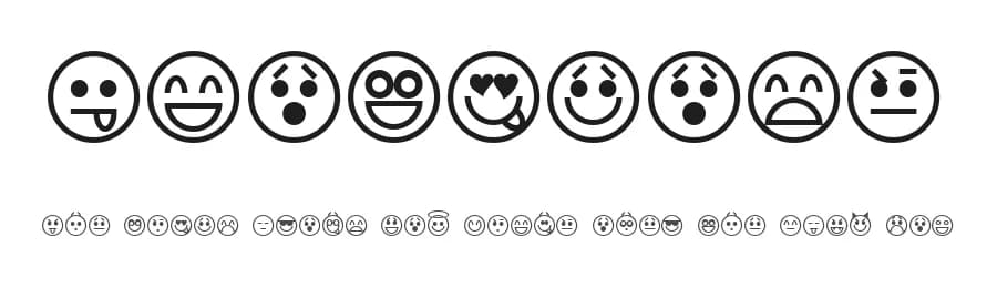 Emoticons by Purdy Design — Dingbats Font