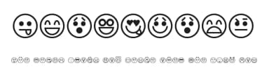 Emoticons by Purdy Design — Dingbats Font — thumbnail 1