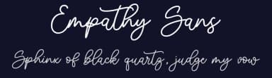 Empathy Sans by Ghuroba Studio — Script Handwritten Font — thumbnail 2
