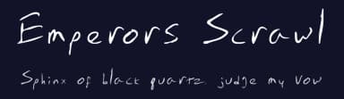 Emperors Scrawl by The Empire of the Claw — Script Handwritten Font — thumbnail 2