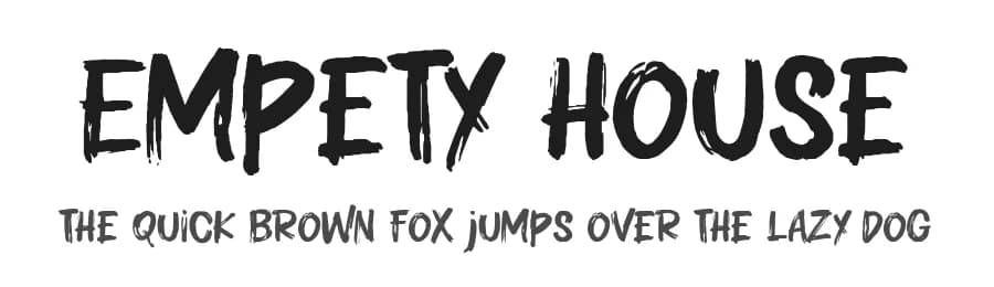 Empety House by Khurasan — Script Handwritten Font