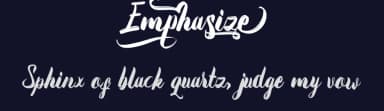 Emphasize by Daffa Syarif — Script Handwritten Font — thumbnail 2
