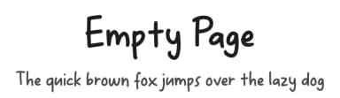 Empty Page by Pizzadude — Script Handwritten Font — thumbnail 1