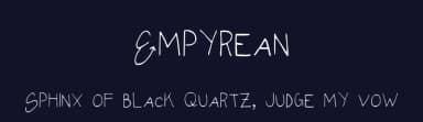 Empyrean by Samah Quadri — Script Handwritten Font — thumbnail 2