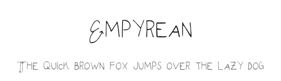 Empyrean by Samah Quadri — Script Handwritten Font