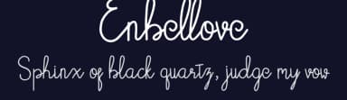 Enbellove by Ni Luh Purnamawati — Script Handwritten Font — thumbnail 2