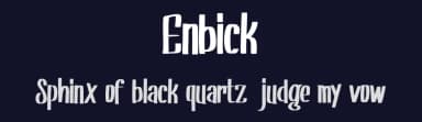 Enbick by Vunira Design — Script Handwritten Font — thumbnail 2