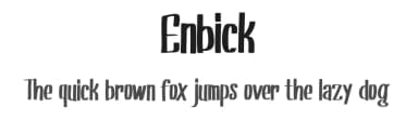 Enbick by Vunira Design — Script Handwritten Font — thumbnail 1