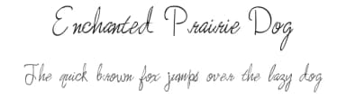 Enchanted Prairie Dog by Serendipity Fonts — Script Handwritten Font — thumbnail 1