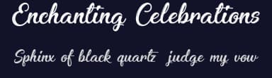 Enchanting Celebrations by Cat.B — Script Handwritten Font — thumbnail 2