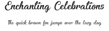 Enchanting Celebrations by Cat.B — Script Handwritten Font — thumbnail 1