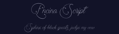 Encina Script by Måns Grebäck — Script Handwritten Font — thumbnail 2