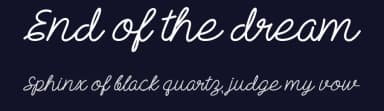 End of the dream by Misti's Fonts — Script Handwritten Font — thumbnail 2