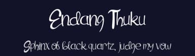 Endang Thuku by Alfatih Std. — Script Handwritten Font — thumbnail 2