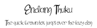 Endang Thuku by Alfatih Std. — Script Handwritten Font — thumbnail 1