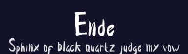 Ende by Nariswari Creative — Script Handwritten Font — thumbnail 2