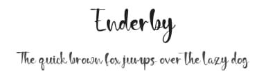 Enderby by Staircase Studio — Script Handwritten Font — thumbnail 1