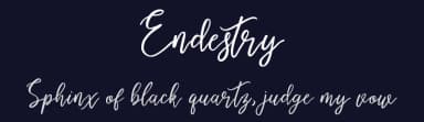 Endestry by Creatype Studio — Script Handwritten Font — thumbnail 2