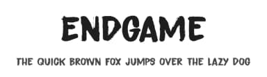 Endgame by Hanoded — Script Handwritten Font — thumbnail 1