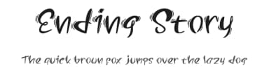 Ending Story by Seneka Grafika — Script Handwritten Font — thumbnail 1