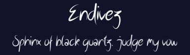 Endivez by RiseGraph — Script Handwritten Font — thumbnail 2