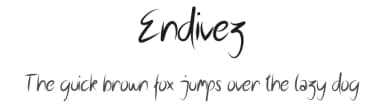 Endivez by RiseGraph — Script Handwritten Font — thumbnail 1