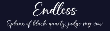 Endless by Graphix Line Studio — Script Handwritten Font — thumbnail 2