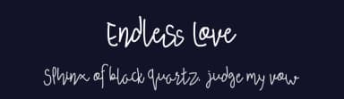 Endless Love by Bonjour Type — Script Handwritten Font — thumbnail 2
