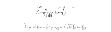 Endossement by Mariyana — Script Handwritten Font — thumbnail 1