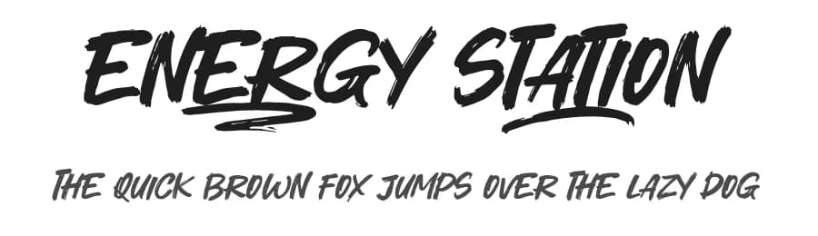 Energy Station by Khurasan — Script Handwritten Font