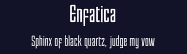 Enfatica by Néstor Delgado — Sans Serif Font — thumbnail 2