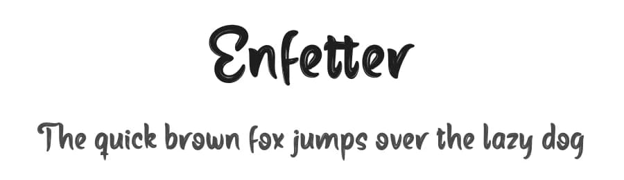 Enfetter by productype.com — Script Handwritten Font — preview 1