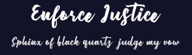 Enforce Justice by Atj — Script Handwritten Font — thumbnail 2