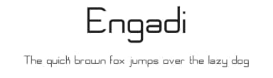 Engadi by men_bahaffey — Sans Serif Font — thumbnail 1