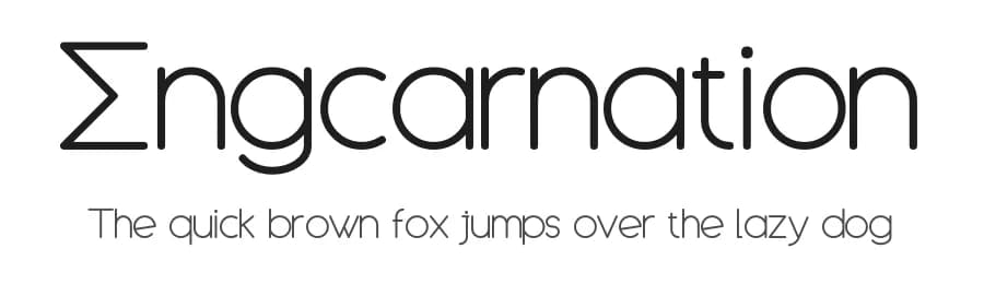 Engcarnation by Marsnev — Sans Serif Font — preview 1