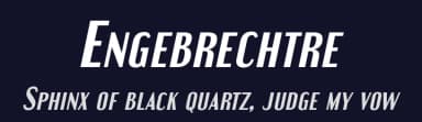 Engebrechtre by Typodermic Fonts — Sans Serif Font — thumbnail 2
