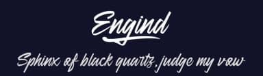 Engind by Mabhal Studio — Script Handwritten Font — thumbnail 2