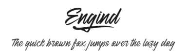 Engind by Mabhal Studio — Script Handwritten Font — thumbnail 1