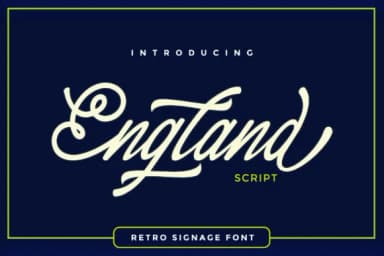 England Script Font by leparte studio — Script Handwritten Font — thumbnail 1