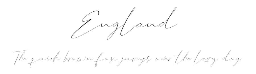 England by Aqeela Studio — Script Handwritten Font