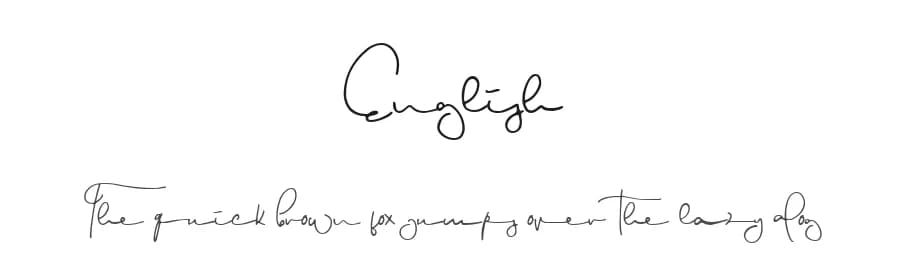 English by Mariyana — Script Handwritten Font