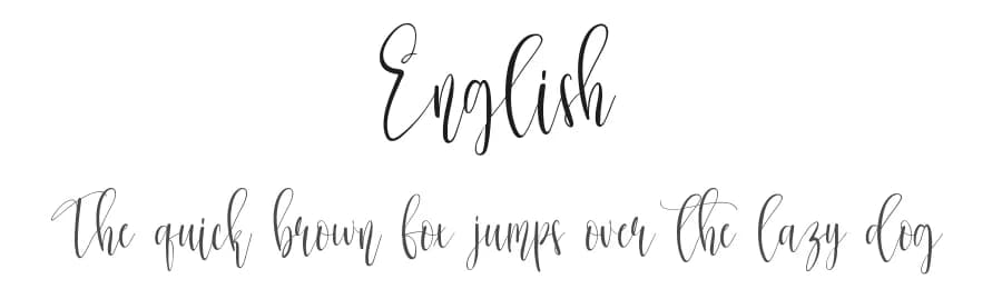 English by Scratchones — Script Handwritten Font