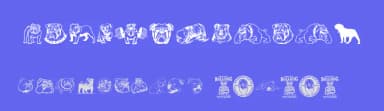English Bulldog by Woodcutter — Dingbats Font — thumbnail 3