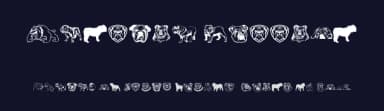 English Bulldog by Woodcutter — Dingbats Font — thumbnail 2