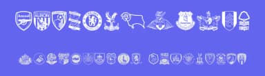 English Football Club Badges by Anthony Robinson — Dingbats Font — thumbnail 3