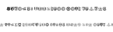 English Football Club Badges by Anthony Robinson — Dingbats Font — thumbnail 1