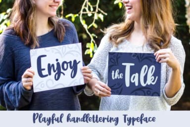 Enjoy the Talk Font by Rifki (7ntypes) — Script Handwritten Font — thumbnail 1