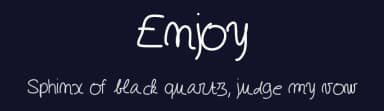 Enjoy by Gaelleing — Script Handwritten Font — thumbnail 2