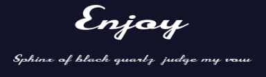 Enjoy by Billy Argel Fonts ® — Script Handwritten Font — thumbnail 2